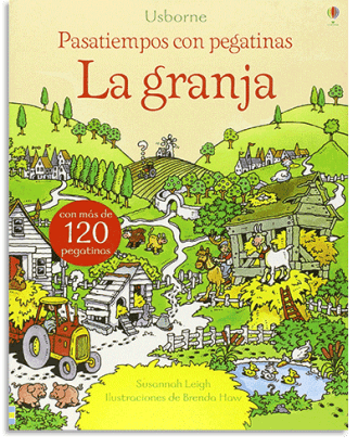 PORTADA DEL LIBRO PASATIEMPOS CON PEGATINAS LA GRANJA DE  Leigh Susannah