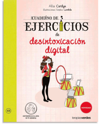 PORTADA DEL LIBRO CUADERNO DE EJERCICIOS DE DESINTOXICACIÓN DIGITAL DE Sophie Lambda