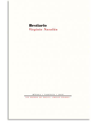 PORTADA DEL LIBRO BESTIARIO DE Virginia Navalón Martínez