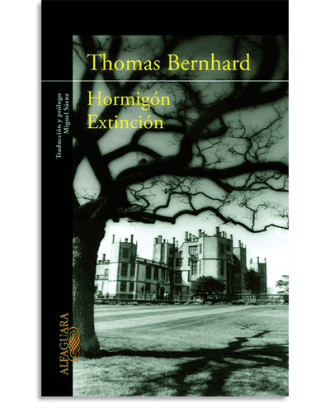 PORTADA DEL LIBRO HORMIGÓN EXTINCIÓN DE Thomas Bernhard