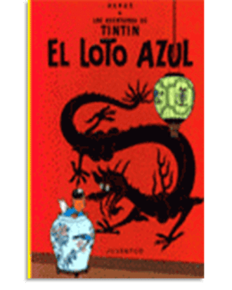 PORTADA DEL LIBRO EL LOTO AZUL (CARTONÉ) DE Georges Remi