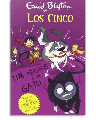 PORTADA DEL LIBRO TIM PERSIGUE UN GATO DE Enid Blyton