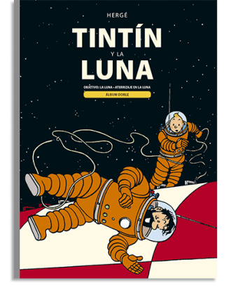 PORTADA DEL LIBRO TINTIN Y LA LUNA DE Hergé Hergé