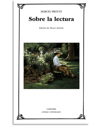 PORTADA DEL LIBRO SOBRE LA LECTURA DE Marcel Proust