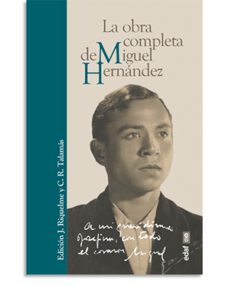 PORTADA DEL LIBRO LA OBRA COMPLETA DE MIGUEL HERNÁNDEZ DE Miguel Hernández