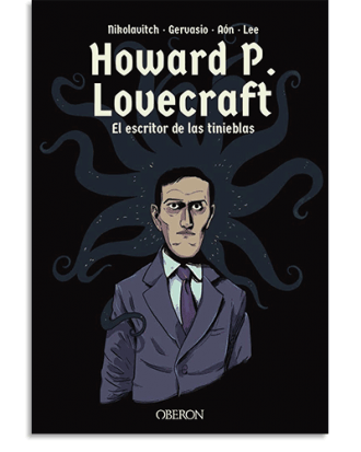 PORTADA DEL LIBRO HOWARD P. LOVECRAFT. EL ESCRITOR DE LAS TINIEBLAS DE Alex Nikolavitch