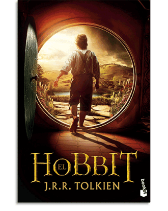 PORTADA DEL LIBRO EL HOBBIT DE J. R. R. Tolkien