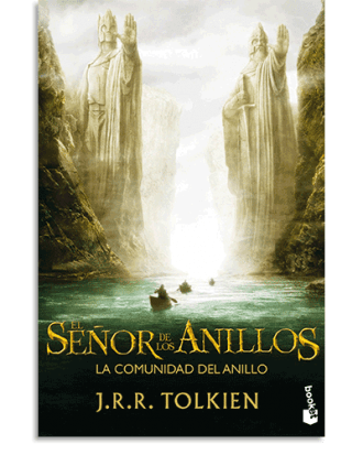 PORTADA DEL LIBRO EL SEÑOR DE LOS ANILLOS I. LA COMUNIDAD DEL ANILLO DE J. R. R. Tolkien