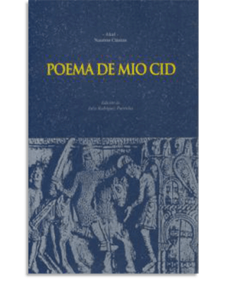 PORTADA DEL LIBRO POEMA DE MIO CID DE  Anónimo