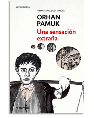 PORTADA DEL LIBRO UNA SENSACIÓN EXTRAÑA DE Orhan Pamuk