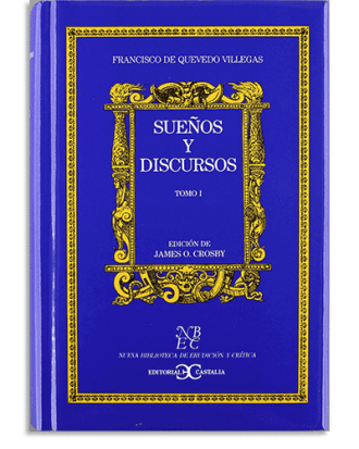 PORTADA DEL LIBRO SUEÑOS Y DISCURSOS                                                              . DE Francisco De Quevedo