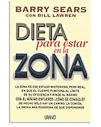 PORTADA DEL LIBRO DIETA PARA ESTAR EN LA ZONA DE Bill Lawren
