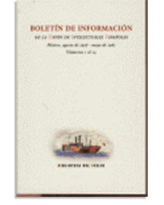 PORTADA DEL LIBRO BOLETÍN DE INFORMACIÓN DE LA UNIÓN DE INTELECTUALES ESPAÑOLES DE  Aa.Vv.
