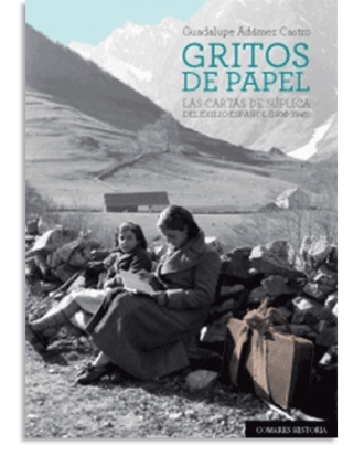 PORTADA DEL LIBRO GRITOS DE PAPEL DE Guadalupe Adámez Castro