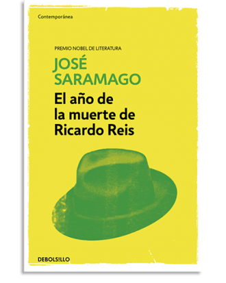 PORTADA DEL LIBRO EL AÑO DE LA MUERTE DE RICARDO REIS DE José Saramago