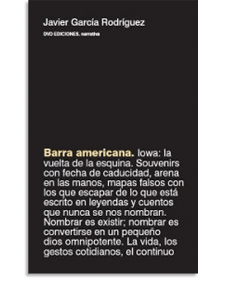 PORTADA DEL LIBRO BARRA AMERICANA DE Javier Garcia Rodriguez