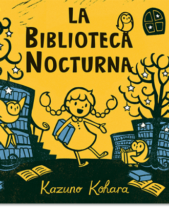 PORTADA DEL LIBRO LA BIBLIOTECA NOCTURNA DE Kazuno Kohara