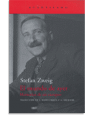 PORTADA DEL LIBRO EL MUNDO DE AYER DE Stefan Zweig