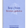 PORTADA DEL LIBRO ESTUDIOS Y PRELUDIOS DE Renée Vivien
