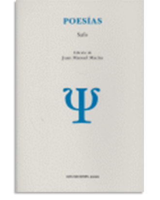 PORTADA DEL LIBRO POESÍAS DE  Safo