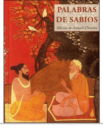 PORTADA DEL LIBRO PALABRAS DE SABIOS DE Avinash Chandra