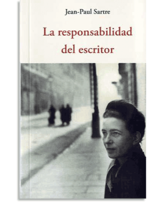 PORTADA DEL LIBRO LA RESPONSABILIDAD DEL ESCRITOR DE Jean-Paul Sartre