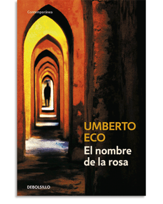 PORTADA DEL LIBRO EL NOMBRE DE LA ROSA DE Umberto Eco