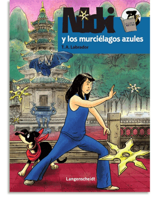 PORTADA DEL LIBRO MUCKI Y LOS MURCIÉLAGOS AZULES DE Trinidad Andrés Labrador