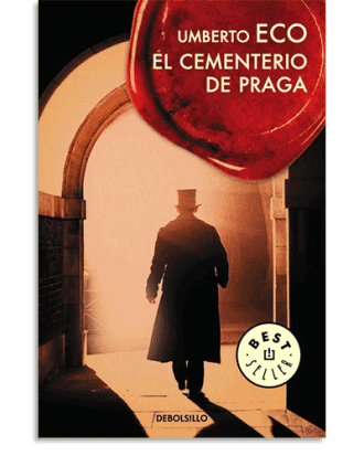 PORTADA DEL LIBRO EL CEMENTERIO DE PRAGA DE Umberto Eco