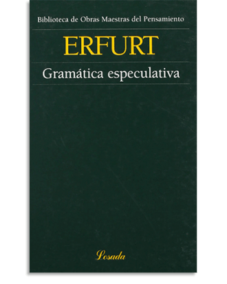 PORTADA DEL LIBRO GRAMATICA ESPECULATIVA DE Tomas De Erfurt