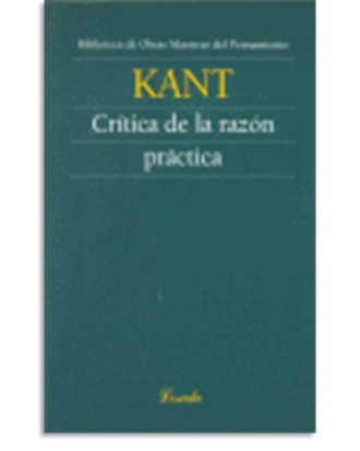PORTADA DEL LIBRO CRITICA DE LA RAZON PRACTICA DE  Kant