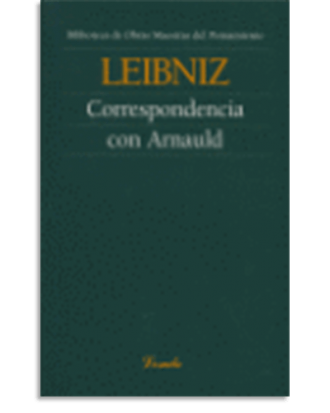 PORTADA DEL LIBRO CORRESPONDENCIA CON ARNAULD DE  Leibniz