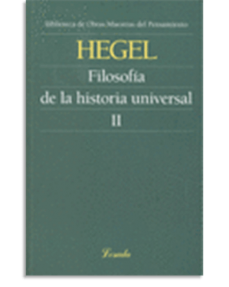 PORTADA DEL LIBRO FILOSOFIA DE LA HISTORIA UNIVERSAL II DE  Hegel