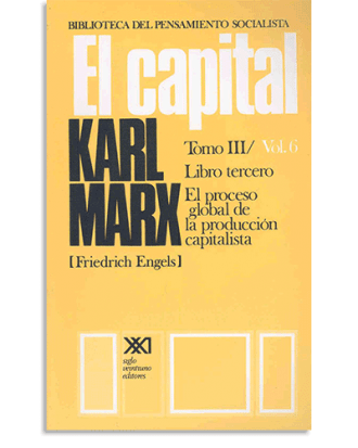 PORTADA DEL LIBRO EL CAPITAL. TOMO III/VOL. 6 DE Karl Marx